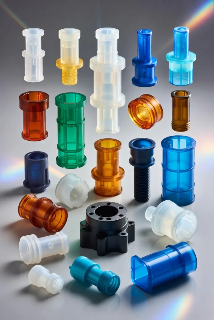 Showing a selection of small plastic parts